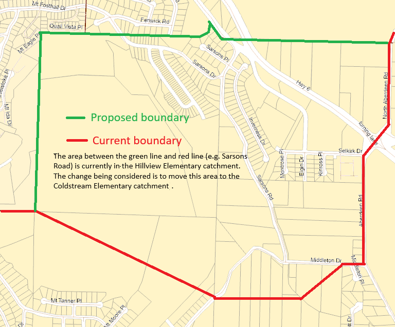 Boundary change map