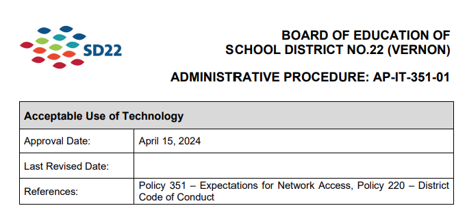 Acceptable Use of Technology